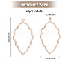 CHGCRAFT 50Pcs Tibetan Style Alloy Open Back Bezel Big Pendants FIND-CA0008-77RG-2