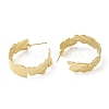 Rack Plating Brass Wave Round Stud Earrings EJEW-B027-09G-3