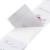50Pcs Rectangle with Flower Thank You Paper Self-Adhesive Stickers AJEW-S084-01G-3