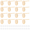 20Pcs Brass Stud Earring Findings KK-DC0001-34-1