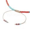 4Pcs 4 Colors Adjustable Glass Seed Beads Braided Bracelet Sets BJEW-JB10803-5