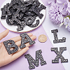 Gorgecraft Alphabet Resin Rhinestone Patches DIY-GF0009-18B-3