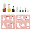  Christmas Theme ABS Plastic Plasticine Tools CELT-TA0001-01-10