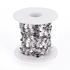 Tarnish Resistant 304 Stainless Steel Flat Round Link Chains A-CHS-L019-01B-P-2