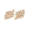 Brass Micro Pave Cubic Zirconia Pendants KK-I702-09G-3