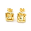 Rack Plating Brass Stud Earring EJEW-C078-01B-G-1