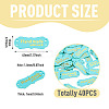 40Pcs PU Leather Craft Label Tags DIY-TADJ0001-22B-3