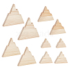 10Pcs 5Styles Wood Cutouts WOOD-WH0131-21A-1