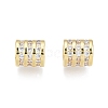 Brass Pave Cubic Zirconia Beads KK-N231-326-2