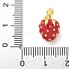 Brass Enamel Pendants KK-S511-01B-G-3