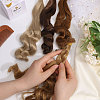 Globleland 4Pcs 4 Colors PP Doll Wig Hair AJEW-GL0002-36-3