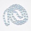 Electroplate Glass Beads Strands EGLA-Q089-A08-2