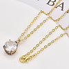 Brass Cable Chains Necklace Making MAK-N029-01G-6