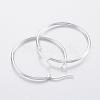 304 Stainless Steel Hoop Earrings EJEW-H327-01E-2