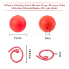 DICOSMETIC Baking Painted Zinc Alloy Knitting Stitch Marker Rings DIY-DC0002-21-2