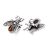Natural Tiger Eye & Alloy Lapel Pin Brooches GG-N001-04AS-03-2