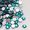 Blue Zircon Faceted Glass Flat Back Rhinestone for Nail Art X-RGLA-C002-SS6-229-2