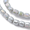 Electroplate Glass Beads Strands EGLA-K015-08F-3