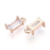 Transparent Glass Charms X-GLAA-T007-13H-2