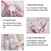 Fashewelry 60Pcs 4 Style Plastic Frosted Drawstring Bags ABAG-FW0001-03-10