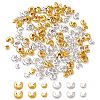 300Pcs 6 Styles Brass Crimp Beads Covers KK-CJ0001-93-6