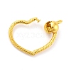 Openable Snake Chain Shape Brass Pendants KK-I685-01G-4