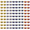 100Pcs 5 Colors Bohemian Style Resin European Beads RESI-TA0004-83-2