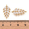 Brass Micro Pave Cubic Zirconia Pendants X1-KK-N261-95B-G-3