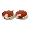 Natural Red Jasper Pendants G-B009-07G-T-2