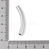 304 Stainless Steel Curved Tube Beads STAS-M071-03B-P-4