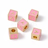 Rack Plating Brass Enamel Beads KK-B060-04G-05A-3