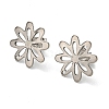 Non-Tarnish 201 Stainless Steel Stud Earrings Finding STAS-B045-15P-1