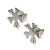 Non-Tarnish 201 Stainless Steel Stud Earrings Finding STAS-B045-14P-1