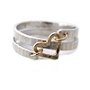 Hammered Alloy Finger Link Rings for Women FS-WG79F21-02-2