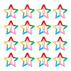 20Pcs Iron Enamel Snap Hair Clips for Girls PHAR-TADJ0001-09-2