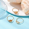 Oval Natural Citrine Finger Rings RJEW-JR00796-2