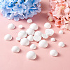 120Pcs 4 Styles Spray Painted White Wood Cabochons WOOD-TA0001-52-20