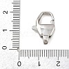 316 Stainless Steel Lobster Claw Clasps STAS-C154-02D-P-3