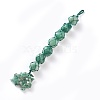 Natural Green Aventurine Car Hanging Decorations HJEW-O002-07-1