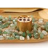 Natural Gemstone Chips with Brass Incense Burner Holder DJEW-G027-19RG-02-5