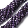 Natural Amethyst Beads Strands G-M445-8MM-01G-2