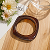 2Pcs 2 Colors Imitation Marble Acrylic Bangle for Women BJEW-HY0002-04A-4