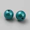Matte Spray Painted Acrylic Beads OACR-TAC0001-13J-2