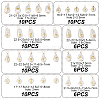 16 Sets 8 Styles ABS Plastic Imitation Pearl Pendants PALLOY-GA0004-13-2