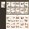 20Pcs 10 Styles Scenery PET Waterproof Stickers PW-WG35C19-03-1