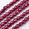 Natural Garnet Bead Strands G-K145-F-3mm-A-1