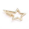 Brass Screw Carabiner Lock Charms X-ZIRC-I041-02G-2