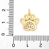 Brass Micro Pave Cubic Zirconia Charms KK-S510-15G-3