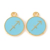 Alloy Enamel Pendants ENAM-S124-01B-16F-1