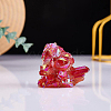 Electroplated Natural Quartz Crystal Display Decoration DJEW-WH0038-48-4